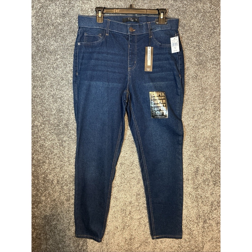 Stitch Star Women's Jeans High Rise Ankle Skinny Xl